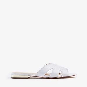 Ann Taylor Virginia Leather Flat Sandal
